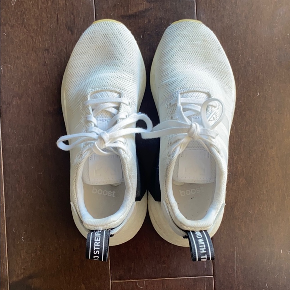 Adidas Boost white sneakers size 7